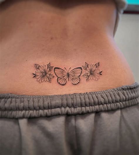 lower back butterfly tattoos|50+ Creative Lower Back Tattoo Ideas with Meaning